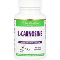 Paradise Herbs, L-karnozinas, 60 vegetariškų kapsulių (250 mg vienoje kapsulėje)