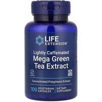 Life Extension, Mega žaliosios arbatos ekstraktas, šiek tiek kofeino, 100 vegetariškų kapsulių (725 mg vienoje kapsulėje)
