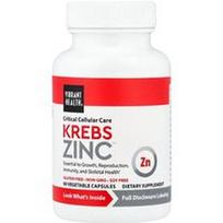 Vibrant Health, Krebs Zinc™, 60 augalinių kapsulių