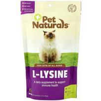 Pet Naturals, L-lizinas, katėms, visų dydžių, vištienos kepenėlės, 60 kramtomųjų, 3.17 uncijos (90 g)