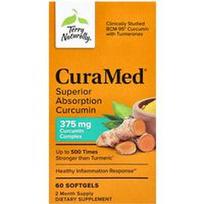 Terry Naturally, CuraMed®, puikios absorbcijos kurkuminas, 60 minkštųjų gelių