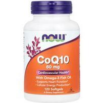 NOW Foods, Kofermentas Q10 su omega-3 žuvų taukais, 120 minkštųjų kapsulių