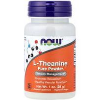 NOW Foods, Gryni L-teanino milteliai, 1 uncija (28 g)