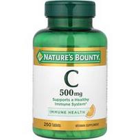 Nature's Bounty, Vitaminas C, 500 mg, 250 tablečių