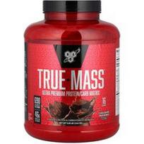 BSN, „True-Mass®“, itin aukštos kokybės baltymų/angliavandenių matrica, šokoladinis pieno kokteilis, 2,64 kg