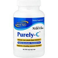 North American Herb & Spice, „Purely-C™“, 700 mg, 90 vegetariškų kapsulių