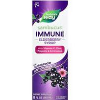 Nature's Way, „Sambucus®“, imunitetą stiprinantis šeivamedžio uogų sirupas, skirtas nuo 7 metų amžiaus, 240 ml