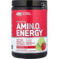 Optimum Nutrition, Esminis Amin.O. Energija®, braškių kalkės, 9.5 uncijos (270 g)