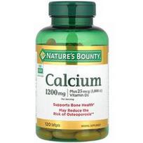 Nature's Bounty, Calcium Plus Vitaminas D3, 120 minkštųjų gelių