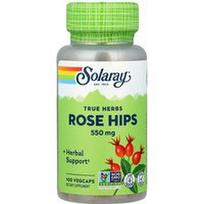 Solaray, Tikros žolelės, erškėtuogės, 550 mg, 100 VegCaps