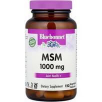 Bluebonnet Nutrition, MSM, 1000 mg, 120 augalinių kapsulių
