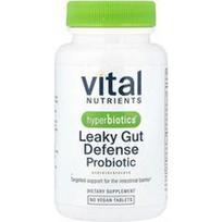 Vital Nutrients, Hiperbiotikai, nesandarios žarnos apsaugos probiotikas®, 60 veganiškų tablečių