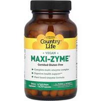 Country Life, Maxi-Zyme, 120 veganiškų kapsulių
