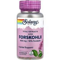Solaray, Super Forskohlii, 400 mg, 60 daržovių kapsulių