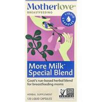 Motherlove, Žindymas, „More Milk Special Blend“ papildas maitinančioms, 120 skystų kapsulių