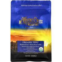 Mt. Whitney Coffee Roasters, Ekologiška Peru, nesmulkintų pupelių kava, vidutinio skrudinimo, 12 uncijų (340 g)
