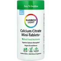 Rainbow Light, Kalcio citrato mini tabletės+, 120 mini tablečių