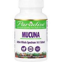 Paradise Herbs, Mucuna, 60 vegetariškų kapsulių (250 mg vienoje kapsulėje)