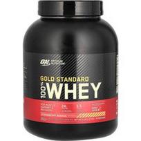 Optimum Nutrition, „Gold Standard®“ 100 % išrūgų baltymų milteliai, braškių ir bananų skonio, 2,27 kg