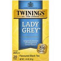 Twinings, Aromatizuota juodoji arbata, Lady Grey®, 20 arbatos pakelių, 40 g