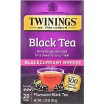 Twinings, Aromatizuota juodoji arbata, juodųjų serbentų „Breeze“, 20 arbatos pakelių, 40 g