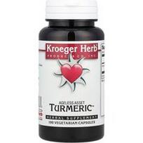 Kroeger Herb Co, Ageless Asset ciberžolė™, 100 vegetariškų kapsulių (450 mg vienoje kapsulėje)