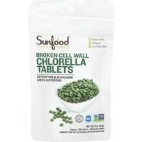 Sunfood, Broken Cell Wall Chlorella tabletės, 250 mg, apie 228 tabletės, 2 uncijos (57 g)