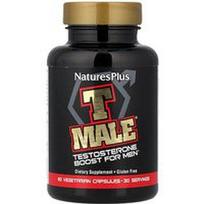 NaturesPlus, T Male®, testosterono didinimas vyrams, 60 vegetariškų kapsulių