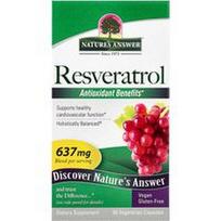 Nature's Answer, Resveratrolis, 60 vegetariškų kapsulių