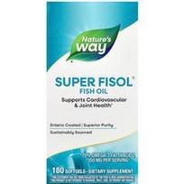 Nature's Way, „Super Fisol®“ žuvų taukai, 350 mg, 180 minkštųjų kapsulių
