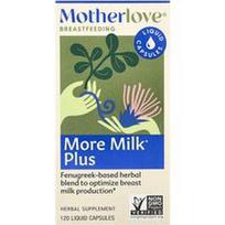 Motherlove, Žindymas, „More Milk Plus“ papildas maitinančioms, 120 skystų kapsulių