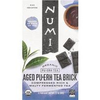Numi Tea, Ekologiška Pu-Erh arbata, brandinta Pu-Erh arbatos plyta, 2.2 oz (63 g)