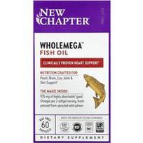 New Chapter, „Wholelega™“ žuvų taukai, 60 minkštųjų kapsulių