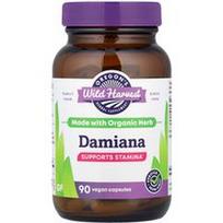 Oregon's Wild Harvest, Damiana, 90 veganiškų kapsulių (375 mg vienoje kapsulėje)