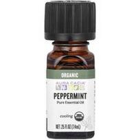 Aura Cacia, Organinis grynas eterinis aliejus, pipirmėčių, 7,4 ml (0,25 fl oz)