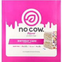 No Cow, Panardintas baltymų batonėlis, gimtadienio tortas, 12 batonėlių, po 2.12 uncijos (60 g)