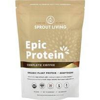 Sprout Living, Epiniai baltymai®, ekologiški augaliniai baltymai + adaptogenai, visavertė kava, 1 svaras (456 g)