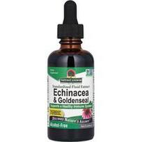 Nature's Answer, Ežiuolės ir auksažolės standartizuotas skystas ekstraktas, be alkoholio, 60 ml (2 skysčio uncijos)