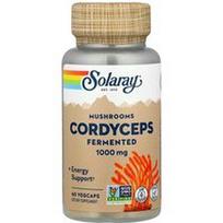 Solaray, Kordicepsas, fermentuoti grybai, 60 daržovių kapsulių (500 mg vienoje kapsulėje)