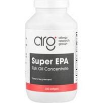 Allergy Research Group, Super EPA, žuvų taukų koncentratas, 200 minkštųjų kapsulių