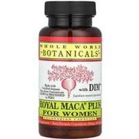 Whole World Botanicals, „Royal Maca® Plus“ su DIM™ moterims, 90 vegetariškų kapsulių