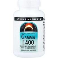 Source Naturals, Gamma E 400, pilnas E kompleksas su tokotrienoliais, 60 minkštųjų kapsulių