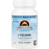 Source Naturals, „Serene Science®“, L-teaninas, 60 tablečių