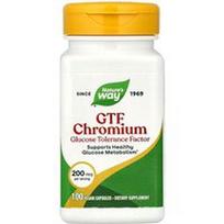 Nature's Way, GTF chromas, 200 mcg, 100 veganiškų kapsulių