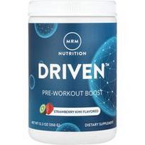 MRM Nutrition, DRIVEN™, Pre-Workout Boost, braškių kiviai, 12.3 oz (350 g)