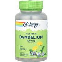 Solaray, True Herbs, Kiaulpienė, 180 VegCaps (520 mg vienoje kapsulėje)