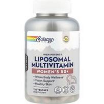Solaray, Didelio stiprumo liposominis multivitaminas, moteriškas 50+, 120 VegCaps