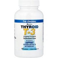Absolute Nutrition, Skydliaukės T-3™, originali formulė, 60 kapsulių