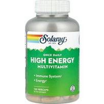 Solaray, Kartą per dieną vartojamas didelės energijos multivitaminas, 120 daržovių kapsulių