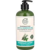 Petal Fresh, Energizuojanti vonios ir dušo želė, rozmarinas ir mėtos, 16 fl oz (475 ml)
